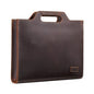 Leather Vintage Shoulder Bag Crossbody Portable Business Briefcase, Business Briefcase