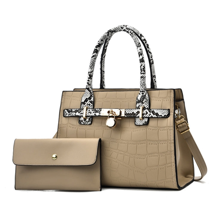 2613 2 In 1 Large Capacity Stone Pattern Bags, Red, Khaki, Green, Black, Pink, Coffee, Soil Yellow