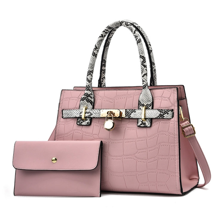 2613 2 In 1 Large Capacity Stone Pattern Bags, Red, Khaki, Green, Black, Pink, Coffee, Soil Yellow
