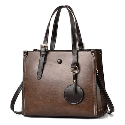 1688 Multifunctional Vintage Ladies Handbag, Red, Green, Black, Caramel Colour, Brown, Coffee