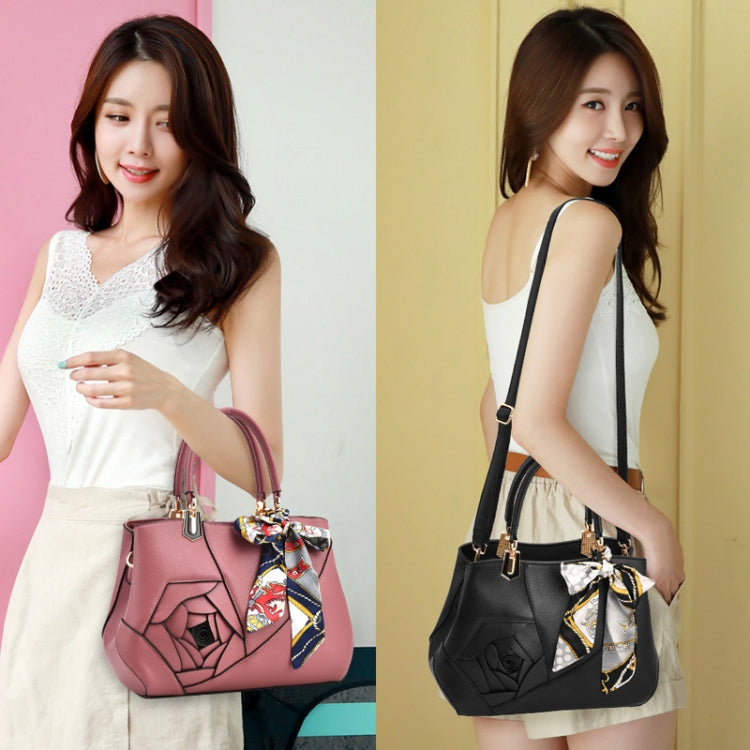 378 Three-dimensional Carved Ladies Handbag, Red Wine, Khaki, Black, Dark Gray, Rubber Pink