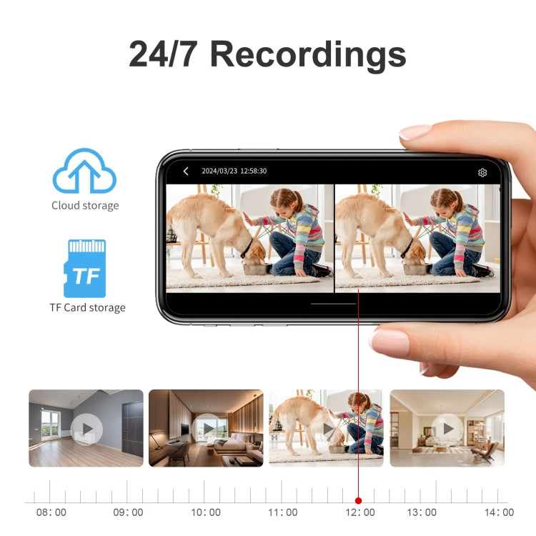 S20 Home Mobile Phone Remote Monitor Two-way Voice Intercom HD WiFi Camera, S20