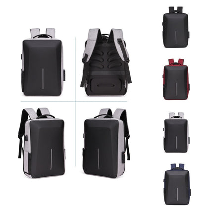 Men Business Shoulder USB External Interface Computer Bag, Color: 8001 Black, 8001 Black, 8001 Gray, 8001 Blue, 8001 Red, 8003 Black, 8003 Gray, 8003 Blue, 8003 Red, 8001-J Black, 8001-J Gray, 8001-J Blue, 8001-J Red