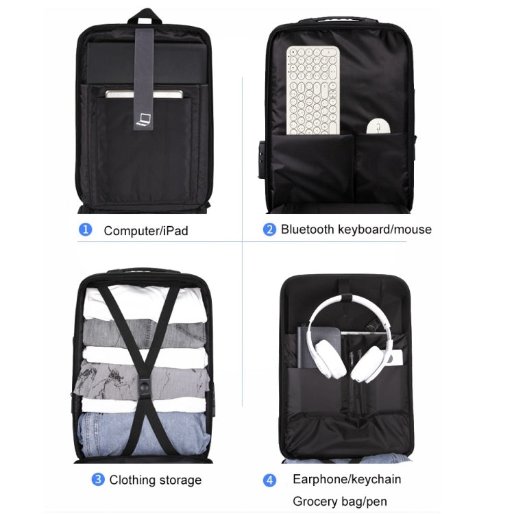 Men Business Shoulder USB External Interface Computer Bag, Color: 8001 Black, 8001 Black, 8001 Gray, 8001 Blue, 8001 Red, 8003 Black, 8003 Gray, 8003 Blue, 8003 Red, 8001-J Black, 8001-J Gray, 8001-J Blue, 8001-J Red