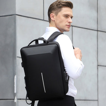 Men Business Shoulder USB External Interface Computer Bag, Color: 8001 Black, 8001 Black, 8001 Gray, 8001 Blue, 8001 Red, 8003 Black, 8003 Gray, 8003 Blue, 8003 Red, 8001-J Black, 8001-J Gray, 8001-J Blue, 8001-J Red