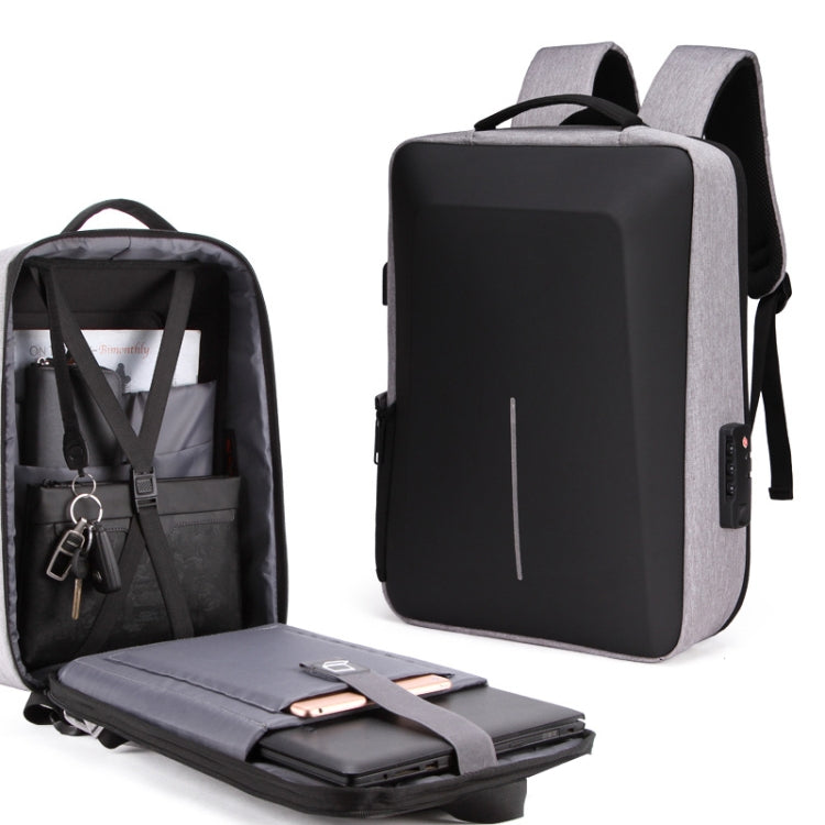 Men Business Shoulder USB External Interface Computer Bag, Color: 8001 Black, 8001 Black, 8001 Gray, 8001 Blue, 8001 Red, 8003 Black, 8003 Gray, 8003 Blue, 8003 Red, 8001-J Black, 8001-J Gray, 8001-J Blue, 8001-J Red