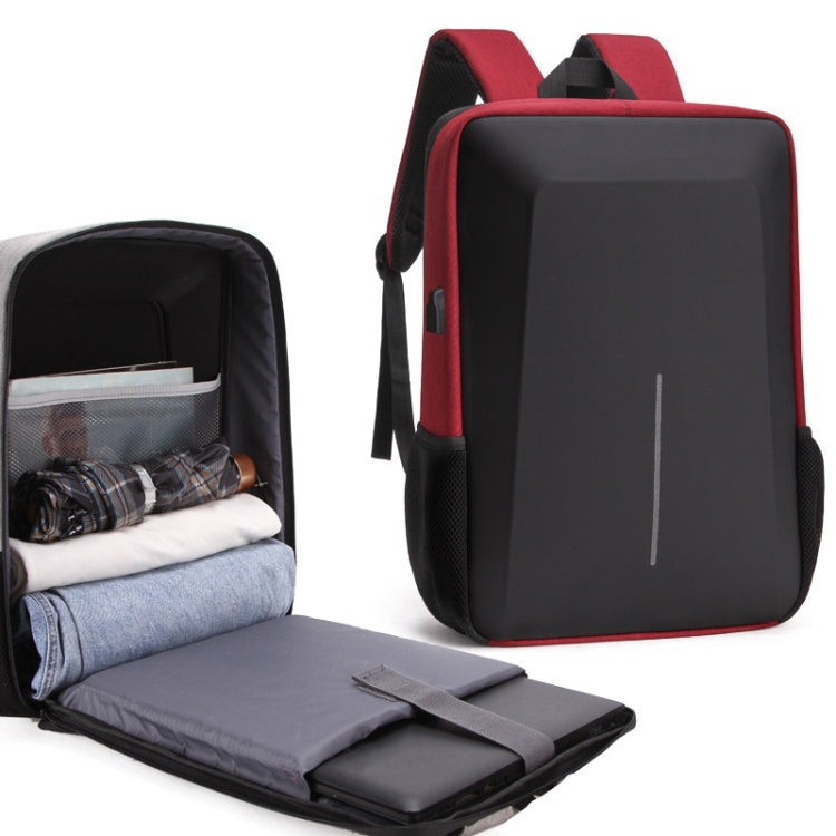 Men Business Shoulder USB External Interface Computer Bag, Color: 8001 Black, 8001 Black, 8001 Gray, 8001 Blue, 8001 Red, 8003 Black, 8003 Gray, 8003 Blue, 8003 Red, 8001-J Black, 8001-J Gray, 8001-J Blue, 8001-J Red