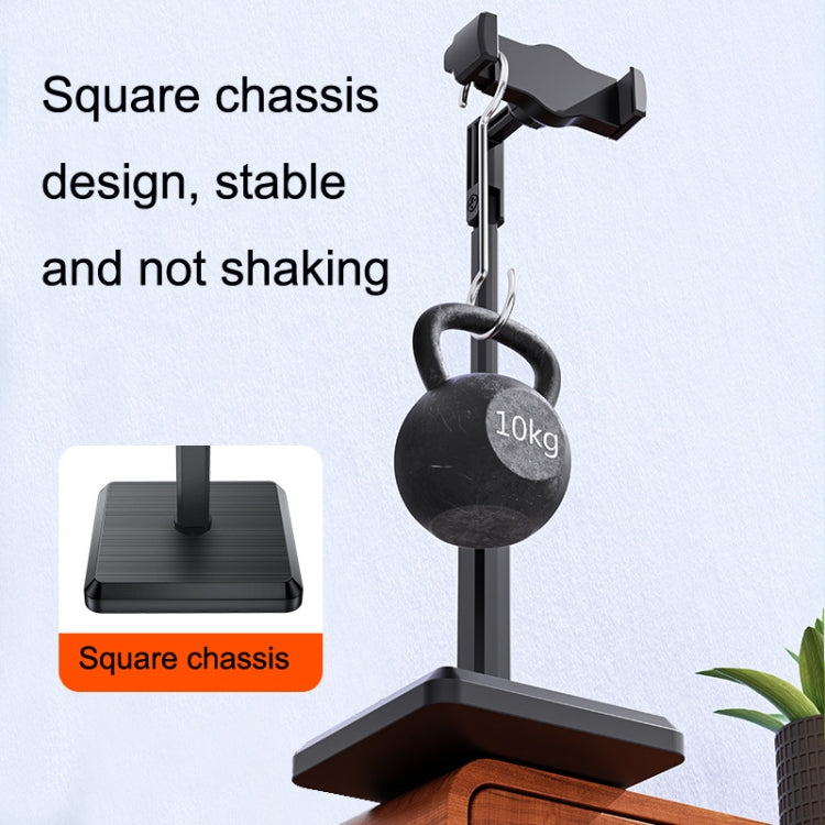 2 PCS Desktop Mobile Phone Live Broadcast Bracket Online Class Telescopic Floor Stand, Cool Black, Ivory White, Dark Green, Cherry Blossom Pink, Lucky Red