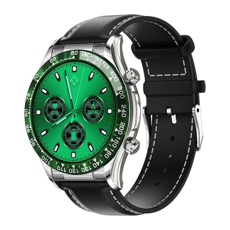 LOANIY E18 Pro Smart Bluetooth Calling Watch with NFC Function, Black Silicone, Green Silicone, Gold Silicone, Black Leather, Green Leather, Gold Leather, Black Silver Steel, Green Silver Steel, Gold Steel