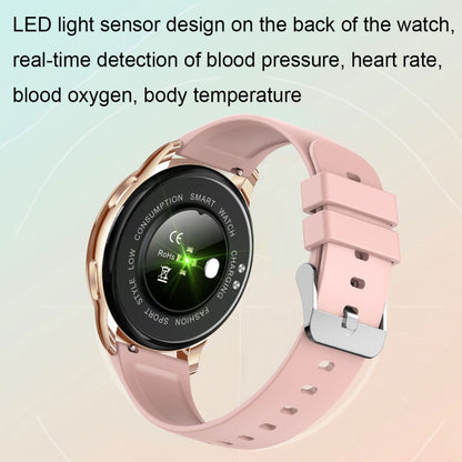 Wearkey Y23 1.32 Inch Health Monitoring Smart Watch with Password Lock, Pink, Black, Silver Gray