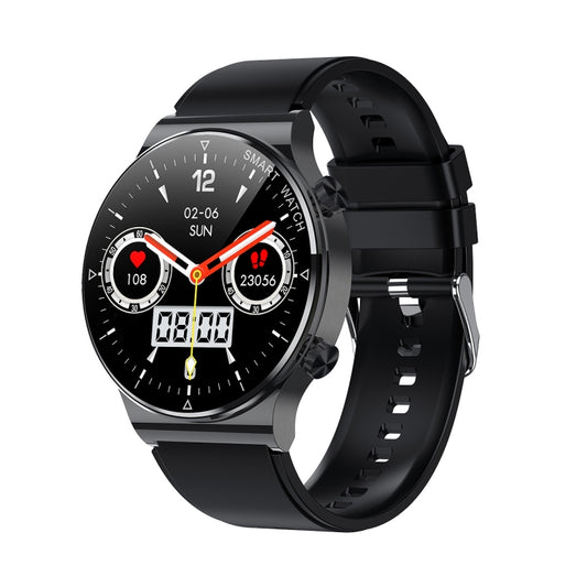 ME88 1.32 Inch Heart Rate Sleep Monitoring Smart Watch, Black Silicone, Silver Silicone, Black Leather, Silver Leather