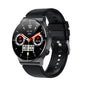 ME88 1.32 Inch Heart Rate Sleep Monitoring Smart Watch, Black Silicone, Silver Silicone, Black Leather, Silver Leather