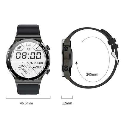 ME88 1.32 Inch Heart Rate Sleep Monitoring Smart Watch, Black Silicone, Silver Silicone, Black Leather, Silver Leather