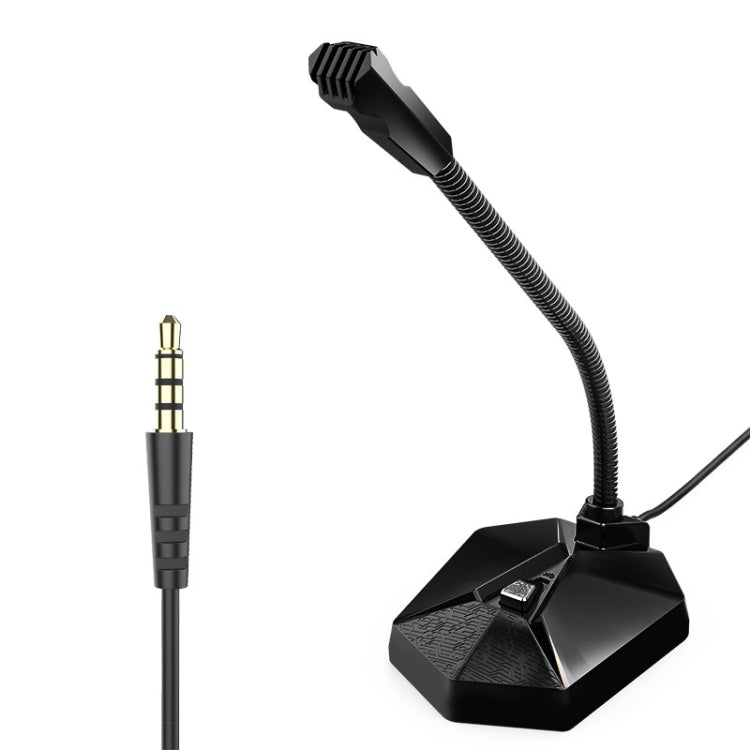 Metal Hose Meeting Desktop Microphone, Spec:, 3.5 Version (Black), USB Version (Black)