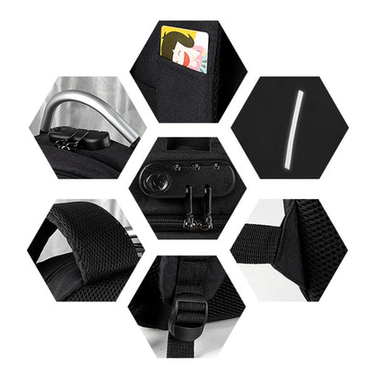 SJ16 Laptop Anti-Theft Backpack, 13 inch-15.6 inch