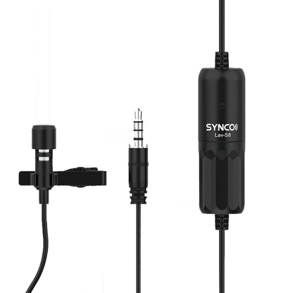 SYNCO S8 Lavalier Live Wired Microphone, Spec:, Black, Black + Type-C, Black + 8 Pin, Black + Type-C + 8 Pin