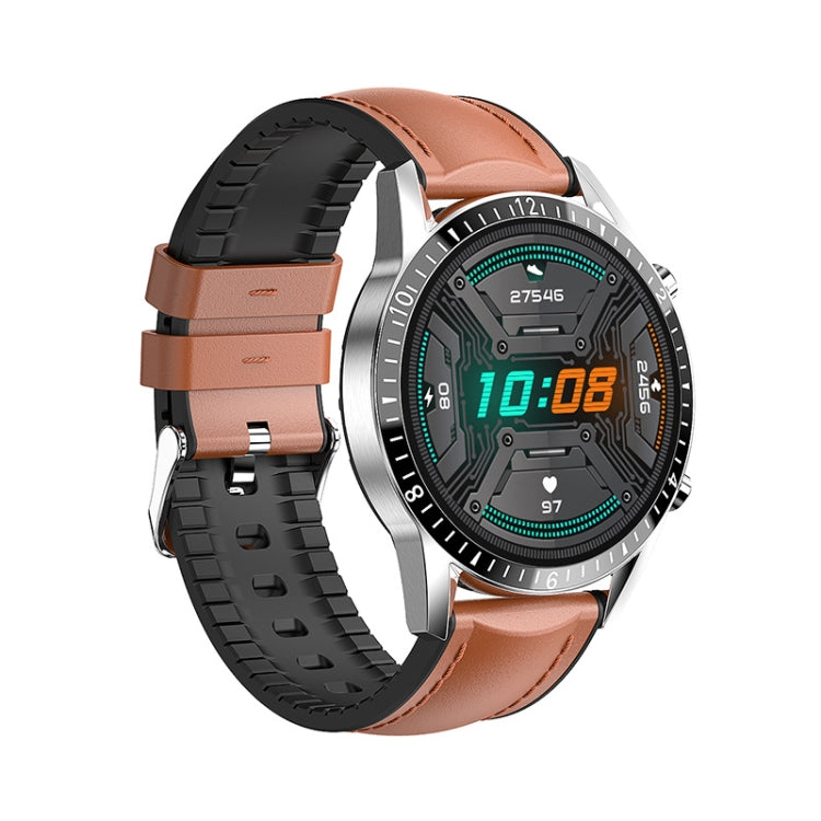 I9 1.3 Inch Heart Rate/Blood Pressure/Blood Oxygen Monitoring Watch, Black, Red, Orange, Green, Black Leather, Brown Leather, Black Steel, Silver Steel