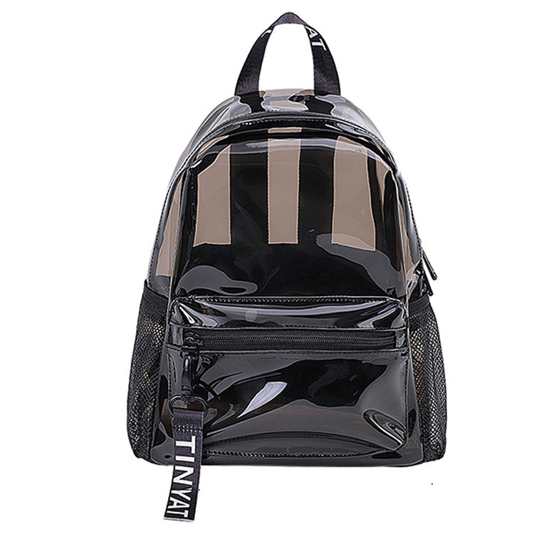 T9051 Ladies Jelly Bag Waterproof PVC Transparent Backpack Beach Travel Backpack