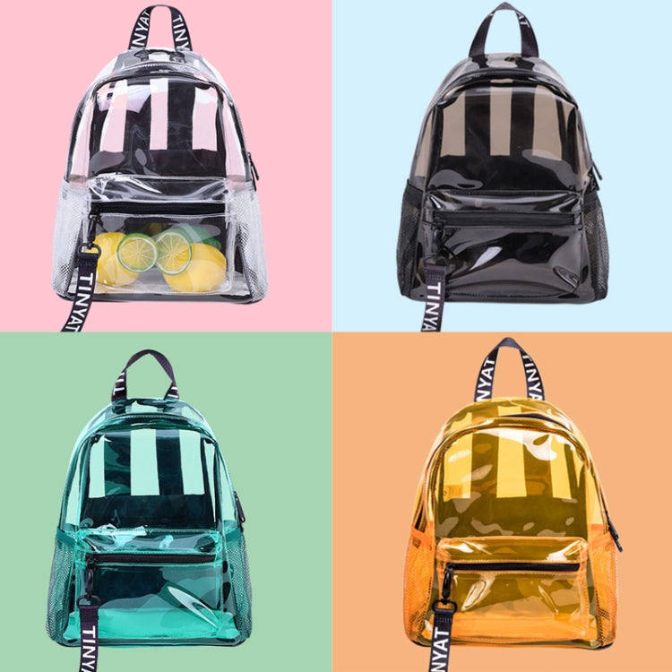 T9051 Ladies Jelly Bag Waterproof PVC Transparent Backpack Beach Travel Backpack