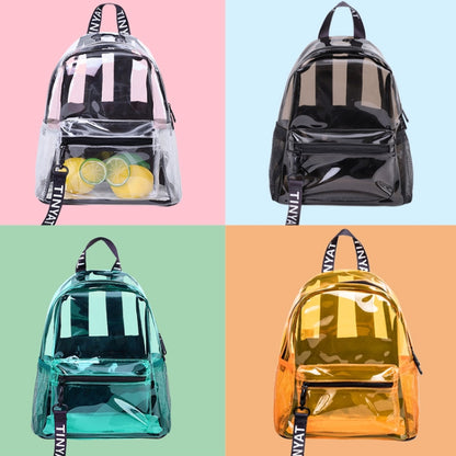 T9051 Ladies Jelly Bag Waterproof PVC Transparent Backpack Beach Travel Backpack
