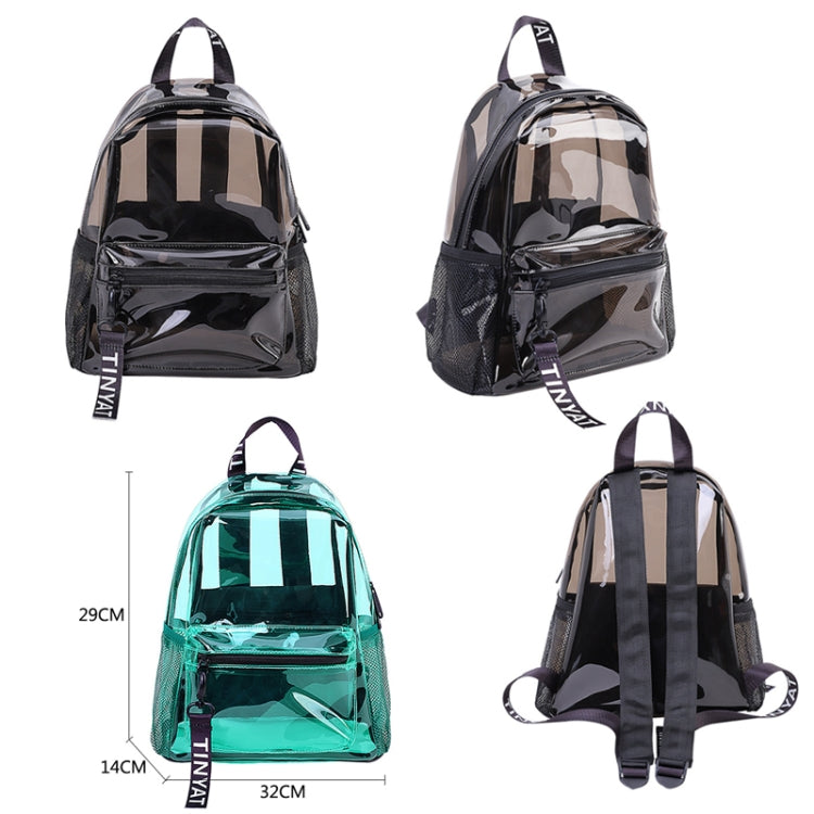 T9051 Ladies Jelly Bag Waterproof PVC Transparent Backpack Beach Travel Backpack