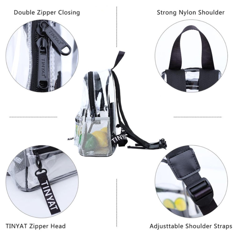 T9051 Ladies Jelly Bag Waterproof PVC Transparent Backpack Beach Travel Backpack