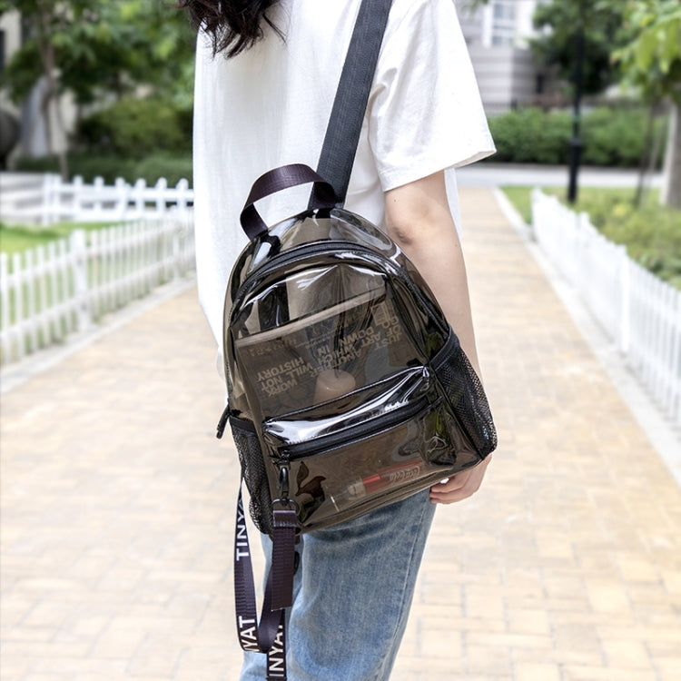 T9051 Ladies Jelly Bag Waterproof PVC Transparent Backpack Beach Travel Backpack