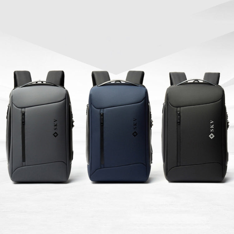 SKV B20430 Men Large Capacity Commute Computer Bag Business Casual Backpack, SKV B20430 Blue, SKV B20430 Black, SKV B20430 Grey