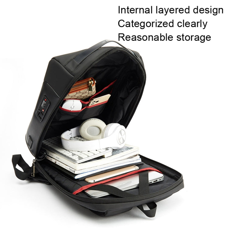 SKV B20430 Men Large Capacity Commute Computer Bag Business Casual Backpack, SKV B20430 Blue, SKV B20430 Black, SKV B20430 Grey