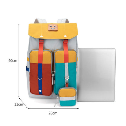 B21283 Flipper Backpack Student Schoolbag Casual Travel Computer Backpack, B21283