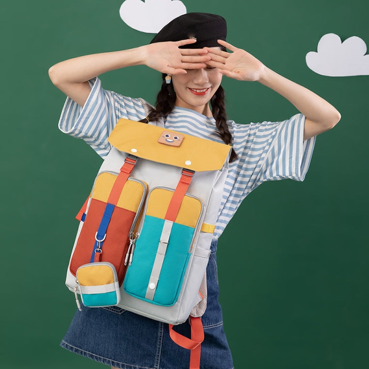 B21283 Flipper Backpack Student Schoolbag Casual Travel Computer Backpack, B21283