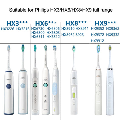 Toothbrush Head For Philips HX6730 HX9352 HX8910 HX3226,Style: Clean Medium Hair, Gum Care, Dental Plaque Defensive, Diamond Bright, Clean  Medium Soft Hair, Clean Medium Hair