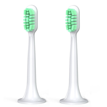 2 PCS For Xiaomi Mijia T300 T500 Electric Toothbrush Replacement Head, T300 &T500 Brush (Green), T300 &T500 Brush (Pink)