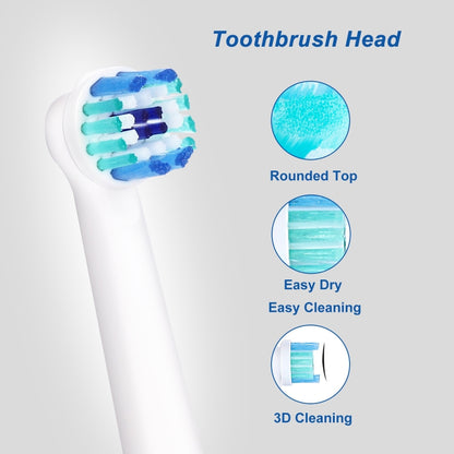 2 PCS For Oral-B Full Range of Electric Toothbrush Replacement Heads, Daily Cleaning, Precision Cleaning, Multi -angle Cleaning, Professional Bright White, Dental Flouse Cleaning