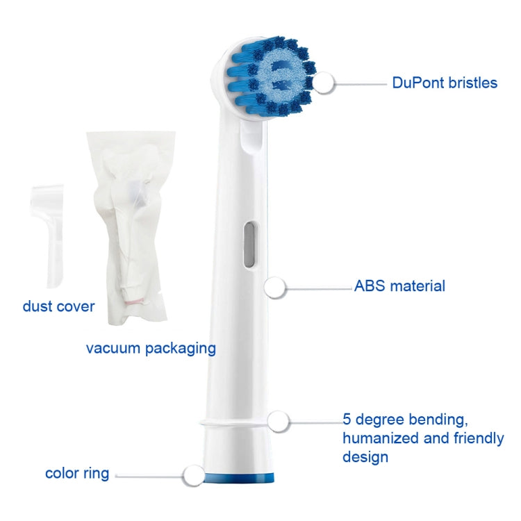 2 PCS For Oral-B Full Range of Electric Toothbrush Replacement Heads, Daily Cleaning, Precision Cleaning, Multi -angle Cleaning, Professional Bright White, Dental Flouse Cleaning