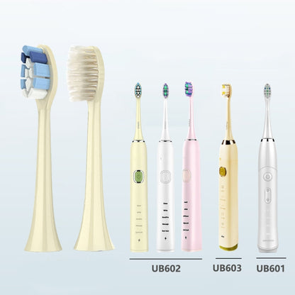 2 PCS Electric Toothbrush Head for Ulike UB602 UB603 UB601,Style:, Bright White  Green, Bright White Type White, Soft -sensitive Avocado Green, Soft -sensitive White, Basic Clean White, Basic Cleaning Pink