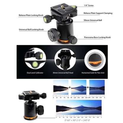 QingZhuangShiDai Q999S Portable Projector Photography Camera Live Gimbal Tripod, Q999S(Black)