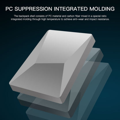 Bopai 61-93318A Hard Shell Waterproof and Expandable Backpack with USB Charging Hole, Spec:, Regular (Silver), Password (Silver), Regular (Black), Password (Black)