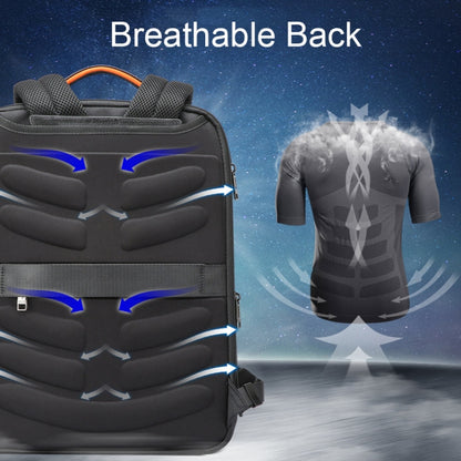 Bopai 61-120621A Outdoor Waterproof Laptop Backpack with USB Charging Port, Spec:, Regular Version, Expansion Version