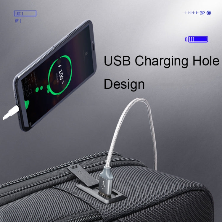 Bopai 61-120621A Outdoor Waterproof Laptop Backpack with USB Charging Port, Spec:, Regular Version, Expansion Version