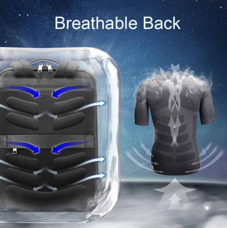 Bopai 61-109311 Large Capacity Lightweight Waterproof Laptop Backpack with USB Charging Port, 61-109311