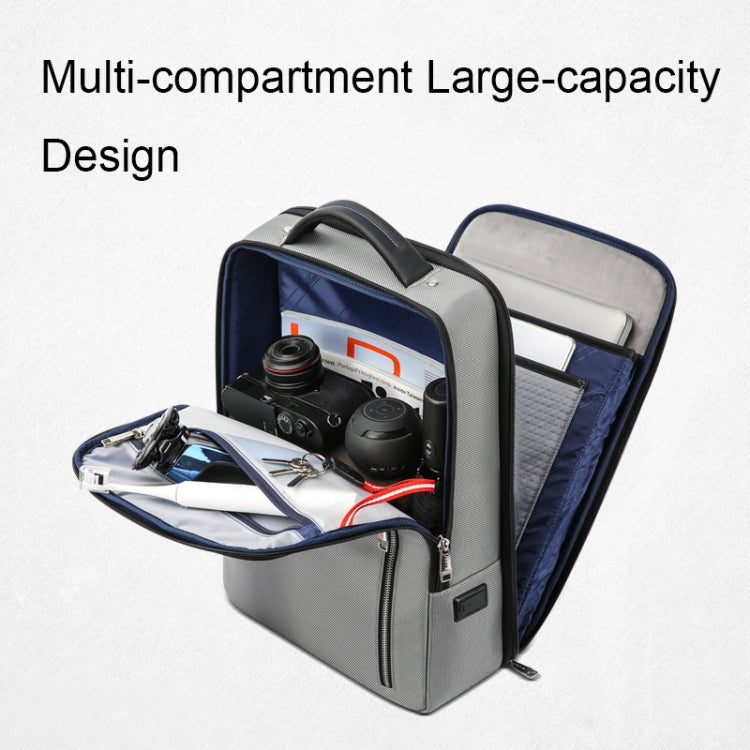 Bopai 61-68118 Multifunctional Wear-resistant Anti-theft Laptop Backpack with USB Charging Hole