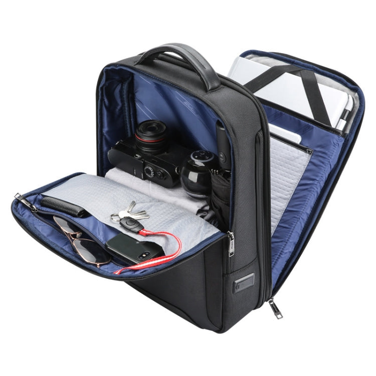 Bopai 61-120691A Waterproof Anti-theft Laptop Backpack with USB Charging Hole, Spec:, Regular Version, Expansion Version
