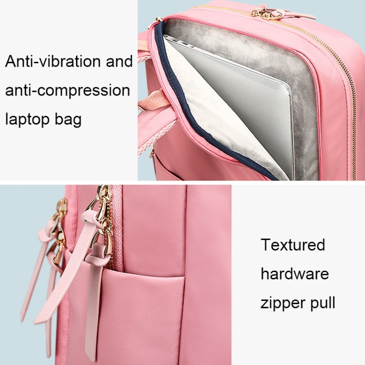 Bopai 62-51316 Multifunctional Wear-resistant Anti-theft Laptop Backpack, Blue, Black, Pink