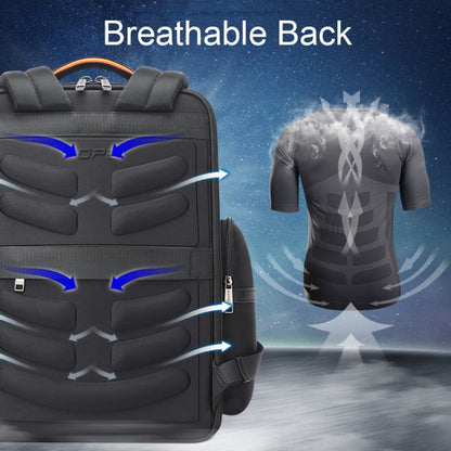 Bopai 61-121591 Multifunctional Anti-theft Laptop Business Backpack with USB Charging Hole, 61-121591
