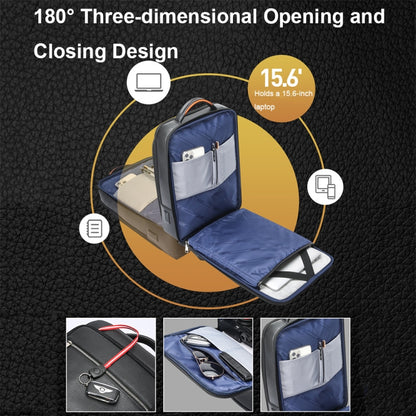 Bopai 61-121561 Multifunctional Anti-theft Laptop Business Backpack with USB Charging Hole, 61-121561