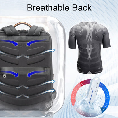 Bopai 61-121561 Multifunctional Anti-theft Laptop Business Backpack with USB Charging Hole, 61-121561