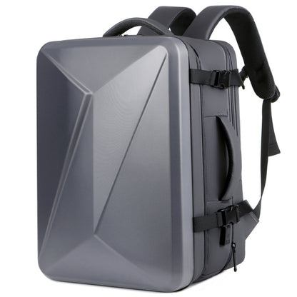 Large-capacity Waterproof Expandable Hard Shell Backpack with USB Charging Hole, 161 Light Grey, 161 Black, 161 Dark Gray, 162 Black, 162 Deep Gray, 162 Light Gray