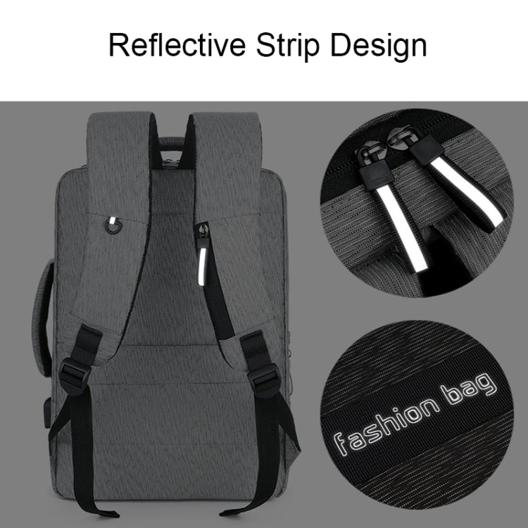 140 Large-capacity Business Commuter Laptop Backpack with USB Charging Interface, Red, Blue, Black, Grey