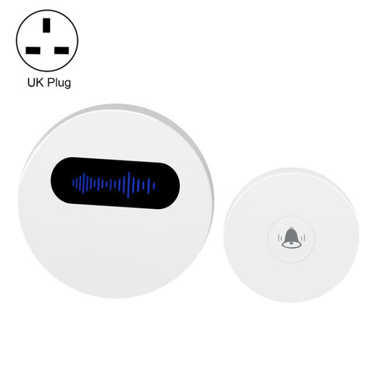 T10-1 1 For 1 Lighting Self-Power Generation Wireless Intelligent Anti -Rainwater Doorbell, T10-1 UK Plug White, T10-1 UK Plug Black, T10-1 EU Plug White, T10-1 EU Plug Black, T10-1 US Plug White, T10-1 US Plug Black